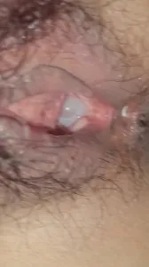 阴道深处的精液