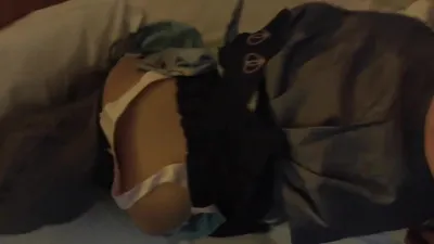 后入黑丝刻晴cos，女友自己动，太舒服了