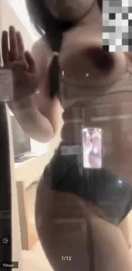 超高颜值大奶妹骚话不断，短裤勒进小穴里 2