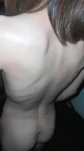 第一次楼道口，还有点羞涩